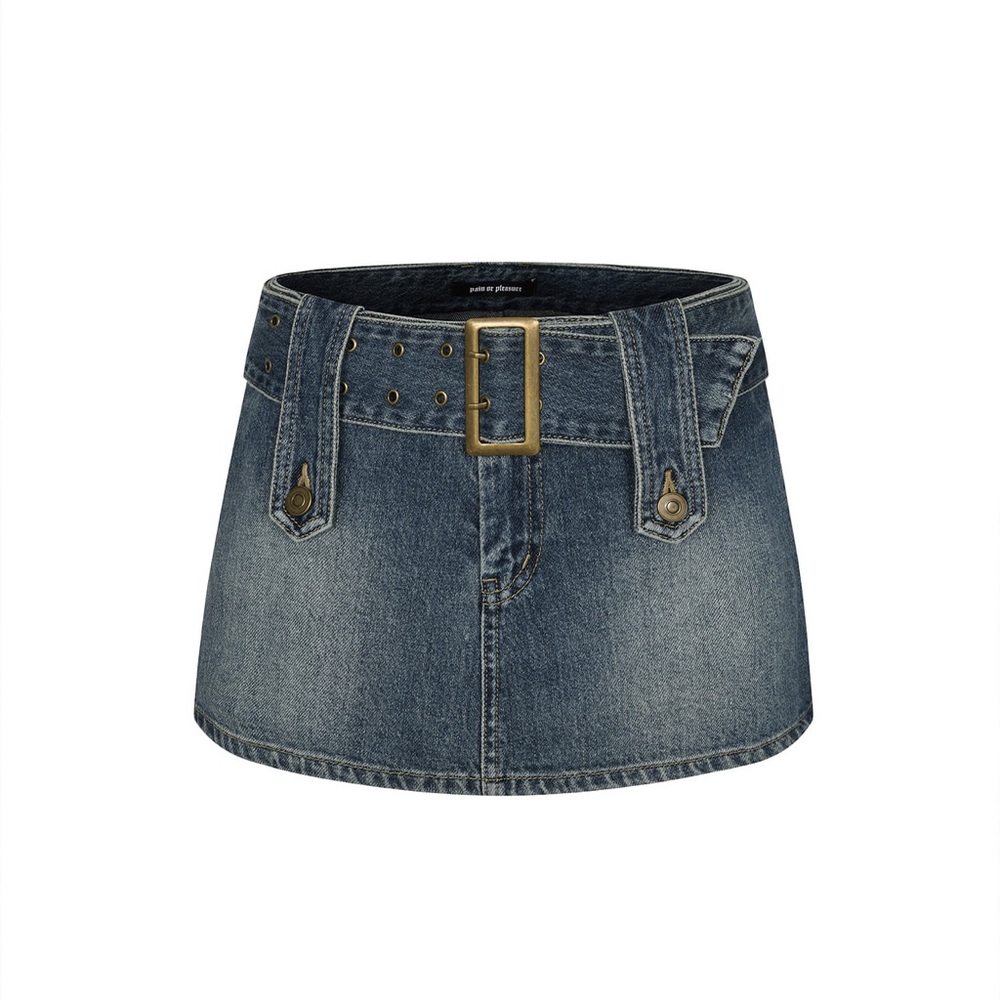 Pain or pleasure MARS DENIM SKIRT blue